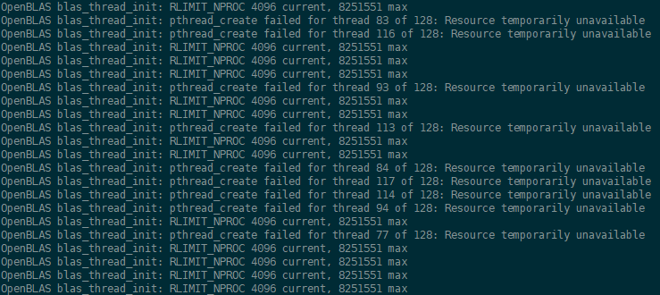 Python创建大量线程时遇上OpenBLAS blas_thread_init报错怎么办？ - 技术笔记-实验盒